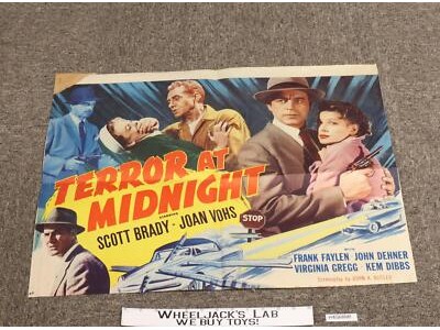 Terror at Midnight Scott Brady Original 1956 Movie Poster 20 x 26