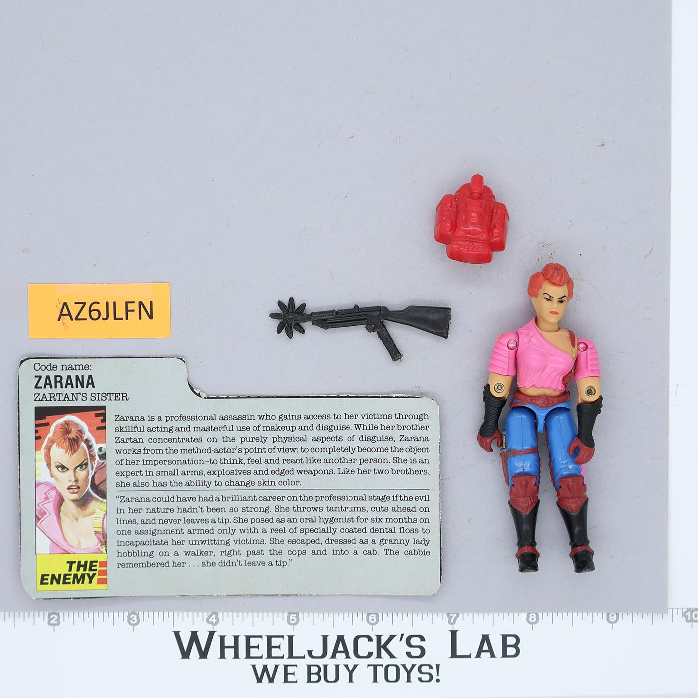 Zarana V1 100% Complete G.I. Joe 1986 Hasbro Vintage Action Figure