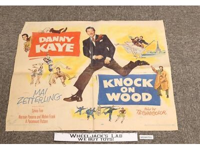 Knock on Wood Danny Kaye Original 1954 Movie Poster 22 x 26