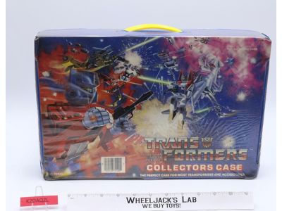 Vinyl Collectors Case W/Tray 1984 Tara Toy Corp. G1 Transformers Vintage