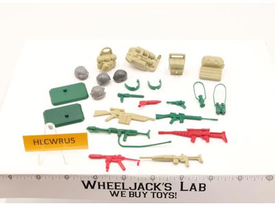 Lot Battle Gear Accessory 3 Set 7 Complete 1985 Weapons G.I. Joe Vintage