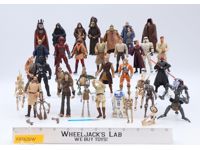 Lot of 35 Modern Star Wars 1990-2000s Hasbro Action Figures + Accessories