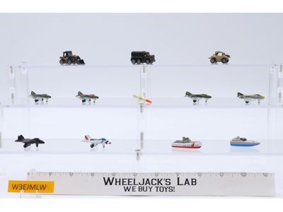 Lot of 12 Boats/Plane/Military Vehicles 1988-89 Vintage Galoob Micro Machines