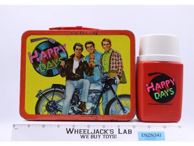 Happy Days Metal Lunch Box W/Thermos 1976 Thermos Vintage
