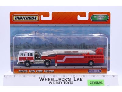Mega Ton Fire Truck Metal Cab Matchbox 2010 Mattel Toy Vehicle NEW SEALED