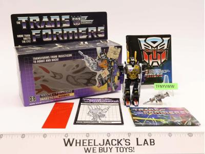 Kickback W NICE BOX & FIGURE 100% Complete 1985 Vintage Hasbro G1 Transformers