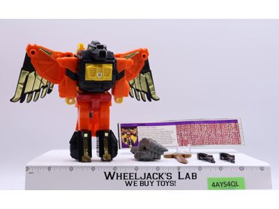 Divebomb Predaking 100% Complete METAL 1986 G1 Transformers Action Figure
