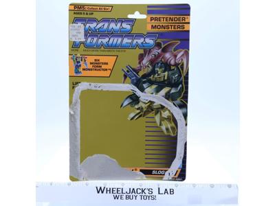Slog Monstructor Cardback Vintage 1989 G1 Transformers Hasbro Action Figure