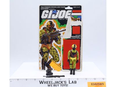 Python Copperhead V2 Complete 34 Cardback 1989 G.I. Joe Hasbro Vintage Figure