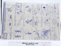 Cobra Rattler Ground Attack Jet 1984 ORIGINAL Instructions / Blueprints G.I. Joe