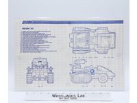Snow Cat 1985 ORIGINAL Instructions Blueprints G.I. Joe Hasbro Action Figure