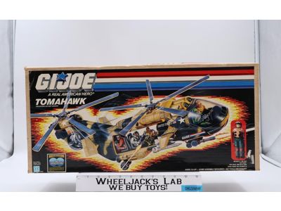 Tomahawk W/Lift-Ticket 100% Complete G.I. Joe 1986 Hasbro Action Figure Vehicle