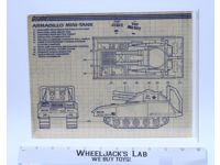 Armadillo Mini-Tank 1985 ORIGINAL Instructions Blueprints G.I. Joe Hasbro