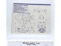 Bomb Disposal 1985 ORIGINAL Instructions/ Blueprints G.I. Joe Hasbro Vehicle