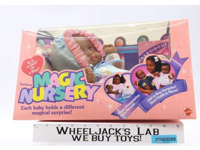 African American Newborn Doll Magic Nursery 1989 Mattel NEW SEALED