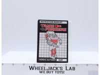 Kup TARGETMASTER Instruction Manual Booklet 1986 Hasbro G1 Transformers