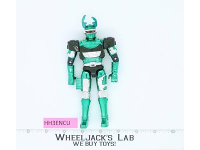 Green Hunter 6" Metallic Beetleborgs 1996 Bandai Action Figure NEAR MINT