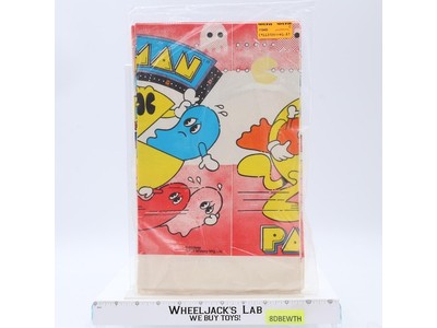 Pac-Man Table Cover Party Supplies 1982 Reed Vintage 52x96in NEW SEALED