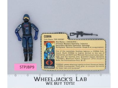 Cobra V1.5 Swivel Arms 100% Complete G.I. Joe 1983 Hasbro Vintage Action Figure