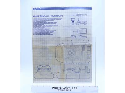 Killer Whale Hovercraft 1984 ORIGINAL Instructions / Blueprints G.I. Joe Vehicle