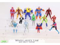 Lot of 14 Marvel Comics Action Figures + Accessories 1990s ToyBiz