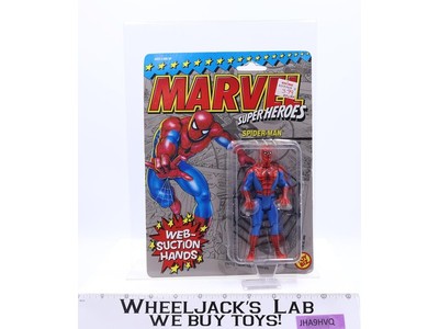 Amazing Spiderman Web-Suction Hands Marvel Superheroes Figure 1990 ToyBiz MOSC