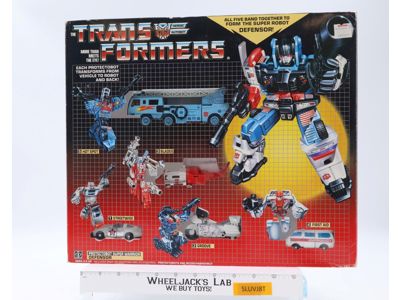 Defensor 100% Complete W/Original Box & Insert 1986 Vintage G1 Transformers NM