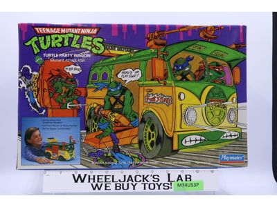 Party Wagon UNUSED MIB 100% Complete Teenage Mutant Ninja Turtles 1989 Playmates