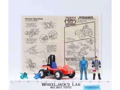 Dynamo W/Bruce Sato 100% Complete MASK M.A.S.K. Kenner Vintage 1987 Vehicle