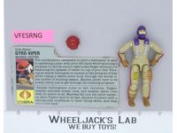 Gyro-Viper V1 100% Complete G.I. Joe 1987 Hasbro Vintage Action Figure