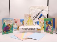 Lot of 6 Birthday Cards W/ Envelopes Beauty and the Beast Disney Store NEW