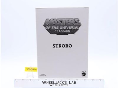 Strobo w/ Mailer MOSC NEW He-Man Classics MOTUC 2013 Mattel Action Figure