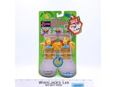 Bow Biters The Simpsons Shoe Laces Accessory 1990 Brookside NEW SEALED