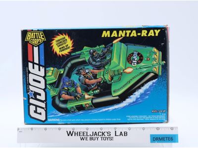 Manta Ray 100% Complete GI Joe Battle Corps 1993 Hasbro Action Figure Vehicle