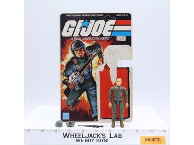 Grunt V1 Straight Arm 100% Complete 9 Cardback G.I. Joe 1982 Hasbro Vintage