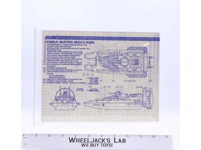 Cobra Water Moccasin 1984 ORIGINAL Instructions / Blueprints G.I. Joe Vehicle