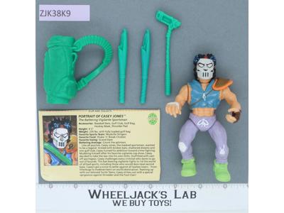 Casey Jones 100% Complete Teenage Mutant Ninja Turtles Playmates 1989 Vintage