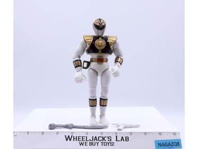 White Ranger Mighty Morphin Power Rangers 8" 1993 Bandai Action Figure Complete