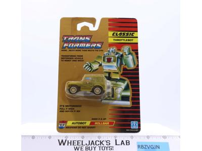 Rollbar Classic Throttlebot NEW MOSC 1990 Vintage Hasbro G1 Transformers Figure