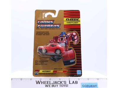 Chase Classic Throttlebot NEW MOSC 1990 Vintage Hasbro G1 Transformers Figure
