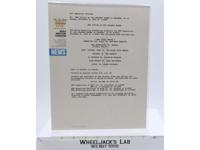 WWF Press Release on Official Letterhead Nov 8 1992 Orlando Arena Superstars #2