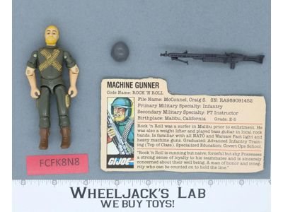 Rock 'N Roll V1.5 100% Complete G.I. Joe 1982 Hasbro Vintage Action Figure