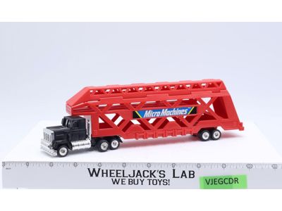 Red Big Rig Hauler W/ Black Cab Micro Machines 1989 Galoob Vehicle