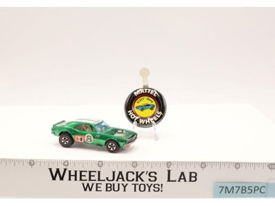 Heavy Chevy Green 1969 Hot Wheels Mattel Vintage Redline RL Hong Kong w/ Button
