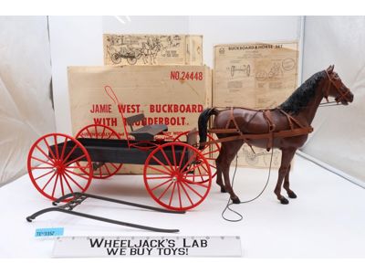 Jamie West Buckboard/Horse Set W/THUNDERBOLT & BOX 100% complete 1965 Vintage