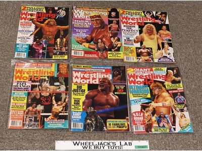 WWF Lot of 6 Wrestling World Magazine 1992 1993 1995 w/ Posters HULK HOGAN