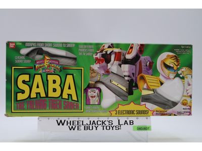 Saba Talking Tiger Saber WORKS Mighty Morphin Power Rangers 1994 Bandai