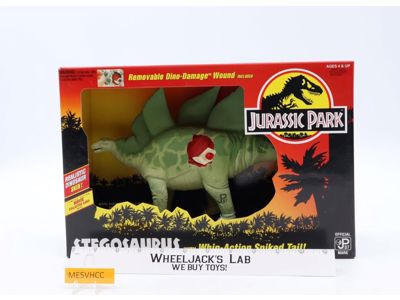 Stegosaurus W/ Whip-Action Spiked Tail Jurassic Park 1993 Kenner NEW MISB SEALED