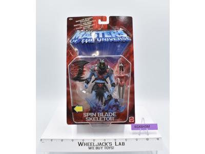 Skeletor Spin Blade 200x Masters of the Universe NEW MOSC 2002 Mattel