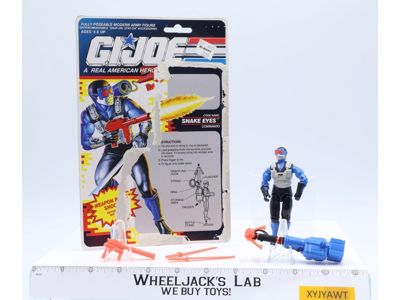 Snake Eyes V4 100% Complete 22 Cardback 1991 G.I. Joe Hasbro Vintage Figure